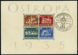 Dt. Reich Bl. 3 O, 1935, Block OSTROPA, Sonderstempel, Pracht, Mi. 1100.- - Other & Unclassified