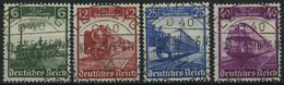 Dt. Reich 580-83 O, 1935, 100 Jahre Eisenbahn Mit Zentrischen Ersttagsstempeln, Prachtsatz - Other & Unclassified