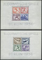 Dt. Reich Bl. 5/6 **, 1936, Blockpaar Olympische Spiele, Pracht, Mi. 260.- - Otros & Sin Clasificación