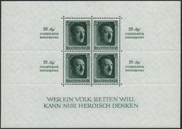 Dt. Reich Bl. 9 **, 1937, Block Kulturspende, Pracht, Mi. 320.- - Otros & Sin Clasificación