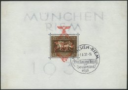 Dt. Reich Bl. 10 O, 1937, Block München-Riem, Ersttags-Sonderstempel, Pracht, Mi. (130.-) - Other & Unclassified