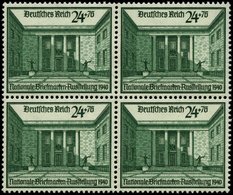 Dt. Reich 743 VB **, 1940, 24 Pf. Briefmarkenausstellung Im Viererblock, Pracht, Mi. 144.- - Other & Unclassified