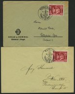 Dt. Reich 763 BRIEF, 1941, 12 Pf. Deutsch-italienische Waffenbrüderschaft, 2 Ersttagsbriefe (Sonderstempel BERLIN Und MÜ - Other & Unclassified