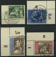 Dt. Reich 817,820-22 O, 1942, 4 Bogenecken, Meist Pracht - Altri & Non Classificati