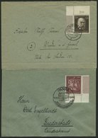 Dt. Reich 861,864 BRIEF, 1943/4, 12 Pf. Goldschmiedekunst Und Prof. Dr. Robert Koch, Je Aus Der Bogenecke Auf Prachtbrie - Otros & Sin Clasificación