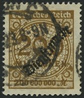DIENSTMARKEN D 83a O, 1923, 200 Mio. M. Ockerbraun, Normale Zähnung, Pracht, Gepr. Infla, Mi. 200.- - Servizio