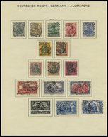 SAMMLUNGEN O,* , 1872-1922, Meist Gestempelte Sammlung Dt. Reich Mit Vielen Guten Werten, Meist Prachterhaltung, Der Inf - Usados