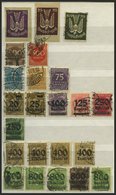 SAMMLUNGEN A.105-337 O, BrfStk, 1919-23, Gestempelte Sammlung Von 99 Verschiedenen Meist Kleineren Werten Inflation Im E - Oblitérés