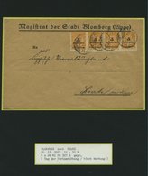 SAMMLUNGEN 1920-23, Interessante Sammlung Inflation Von 60 Belegen, Dabei Dezemberbrief, Tag Der Posterhöhung, Gebühr Be - Oblitérés