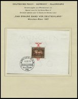 SAMMLUNGEN O,* , 1923-45, Saubere Sammlung Dt. Reich Auf Schaubek Seiten Mit Noch Vielen Guten Mittleren Werten, Sätzen - Usati