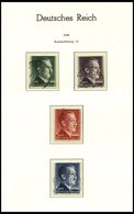 SAMMLUNGEN O, 1932-45, Bis Auf Chicagofahrt Und Block 2 Und 3 Saubere Komplette Gestempelte Sammlung Im Leuchtturm Falzl - Usados