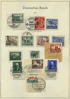 SAMMLUNGEN O,BrfStk , 1933-45, Saubere Gestempelte Sammlung Dt. Reich Mit Vielen Guten Mittleren Ausgaben, Fast Nur Prac - Used Stamps