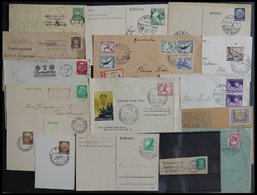 LOTS 1924-43, 15 Belege Mit Verschiedenen Kieler-Sonderstempeln, Meist Pracht - Used Stamps