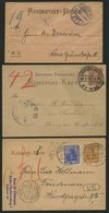 GANZSACHEN 1889-1920, 6 Verschiedene, Teils Bessere Rohrpostbelege, Meist Pracht - Sonstige & Ohne Zuordnung