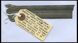 ZEPPELINPOST - MILITÄRLUFTSCHIFFAHRT 1917, Fragment Des Aluminiumgerüstes (3,5x13 Cm) Des Marine Luftschiffs L 39, Nach - Luft- Und Zeppelinpost