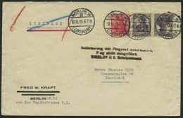 ZEPPELINPOST 19P BRIEF, 1919, Luftschiff Bodensee - Sonderfahrt Nach Stockholm, Rückfahrt Mit Schwarzem Ausfallstempel B - Airmail & Zeppelin