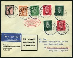 ZEPPELINPOST 75D BRIEF, 1930, Pfalzfahrt, Laachen-Fr`hafen, Prachtbrief - Correo Aéreo & Zeppelin