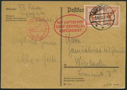 ZEPPELINPOST 92Ba BRIEF, 1930, Leipzig-Friedrichshafen-Bern, Prachtkarte - Airmail & Zeppelin