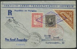 ZEPPELINPOST 155 BRIEF, 1932, 3. Südamerikafahrt, Parag. Post, Einschreib-Sonderkuvert, Pracht - Correo Aéreo & Zeppelin