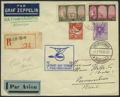 ZULEITUNGSPOST 219 BRIEF, Algerien: 1933, 3. Südamerikafahrt, Einschreibbrief, Pracht - Zeppelin
