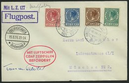 ZULEITUNGSPOST 121 BRIEF, Niederlande: 1931, Fahrt Nach Münster, Prachtbrief Mit Autogramm Von Kapitän Hans Von Schiller - Zeppelins