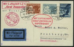 ZULEITUNGSPOST 93 BRIEF, Österreich, 1930, Landungsfahrt Nach Kassel, Prachtkarte - Zeppelines