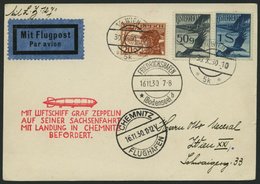 ZULEITUNGSPOST 100 BRIEF, Österreich: 1930, Sachsenfahrt, Prachtkarte - Zeppelins