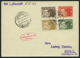 ZULEITUNGSPOST 402 BRIEF, Österreich: 1936, Deutschlandfahrt, Prachtkarte - Zeppelines