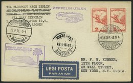 ZULEITUNGSPOST 129Aa BRIEF, Ungarn: 1931, 2. Südamerikafahrt, Abwurf S. Vicente, Prachtkarte - Zeppelines