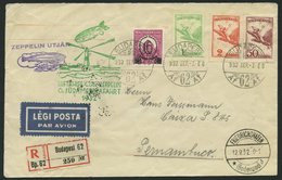 ZULEITUNGSPOST 177 BRIEF, Ungarn: 1932, 6. Südamerikafahrt, Einschreibbrief, Pracht - Zeppelin