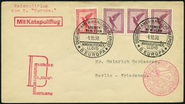 KATAPULTPOST 37c BRIEF, 9.10.1930, &quot,Europa&quot, - Southampton, Deutsche Seepostaufgabe, Prachtbrief - Covers & Documents