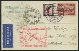 DO-X LUFTPOST 24.c. BRIEF, 30.01.1931, Bordpostaufgabe, Via Rio Nach Nordamerika, Prachtkarte - Brieven En Documenten
