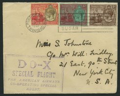 DO-X LUFTPOST 51.TR.e BRIEF, 19.08.1931, Aufgabe Port Of Spain/Trinidad, Nach Nordamerika, Prachtbrief - Cartas & Documentos