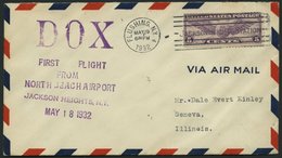 DO-X LUFTPOST 60.USA BRIEF, 19.05.1932, Erinnerungsbeleg Aus New York Zum DO X Abflug, Prachtbrief - Lettres & Documents