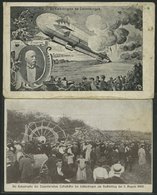 ALTE ANSICHTSKARTEN 1908, LZ 4/ZII Echterdingen Katastrophe, 5 Verschiedene Ansichtskarten, 2 Ungebrauchte, Meist Pracht - Sonstige & Ohne Zuordnung