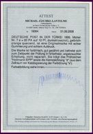 DP TÜRKEI 7e *, 1899, 20 PA. Auf 10 Pf. Dunkelrosa, Falzrest, Pracht, Fotoattest Jäschke-L. - Deutsche Post In Der Türkei