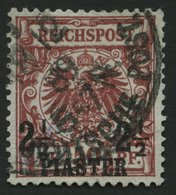 DP TÜRKEI 10a O, 1889, 21/2 PIA. Auf 50 Pf. Bräunlichrot, Feinst, Gepr. Bothe, Mi. 550.- - Turquie (bureaux)