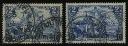 DP TÜRKEI 21I/I,I/II O, 1900, 10 PIA. Auf 2 M., Beide Typen, Feinst/Pracht, Mi 195.- - Deutsche Post In Der Türkei