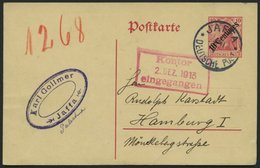 DP TÜRKEI P 19 BRIEF, 1913, 10 Centimes Auf 10 Pf., Prachtkarte Von JAFFA Nach Hamburg - Turquia (oficinas)