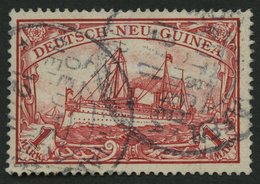 DEUTSCH-NEUGUINEA 16 O, 1901, 1 M. Rot, Pracht, Gepr. Hoffmann-Giesecke, Mi. 65.- - German New Guinea