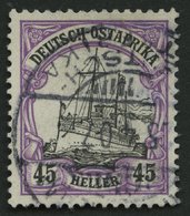 DEUTSCH-OSTAFRIKA 28b O, 1905, 45 H. Rotviolett/schwarz, Ohne Wz., Pracht, Gepr. Bothe, Mi. 110.- - Afrique Orientale