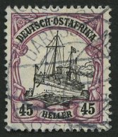 DEUTSCH-OSTAFRIKA 36b O, 1906, 45 H. Mittelbraunviolett/schwarz, Mit Wz., Pracht, Gepr. Bothe, Mi. 70.- - África Oriental Alemana