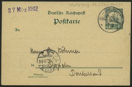 DSWA P 13 BRIEF, 1902, 5 Pf. Grün Mit Stempel WATERBERG, 27.3. (ohne Jahreszahl 1902), Prachtkarte Nach Oppeln - Africa Tedesca Del Sud-Ovest