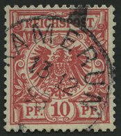 KAMERUN V 47b O, 1893, 10 Pf. Lebhaftrosarot, Stempel KAMERUN, Pracht - Kameroen