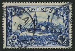 KAMERUN 17 O, 1900, 2 M. Schwärzlichblau, Pracht, Mi. 90.- - Kamerun