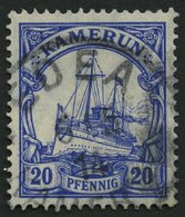 KAMERUN 23Ia O, 1914, 20 Pf. Lilaultramarin, Mit Wz., Pracht, Gepr. U.a. Jäschke-L., Mi. 150.- - Camerún