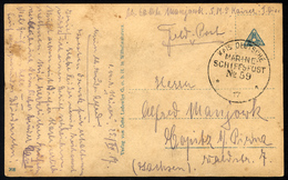 MSP VON 1914 - 1918 59 (Linienschiff KAISER), 25.7.1917, Feldpost-Humorkarte Von Bord Der Kaiser, Feinst - Schiffahrt