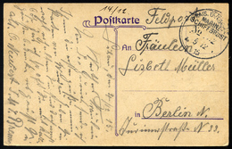 MSP VON 1914 - 1918 202 (Kleiner Kreuzer BREMEN), 5.12.1915, Feldpost-Ansichtskarte Von Bord Der Bremen, Feinst - Marítimo