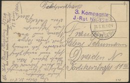 DT. FP IM BALTIKUM 1914/18 K.D. FELDPOSTEXP. DER 83. INF. DIV. B, 31.8.16, Auf Ansichtskarte (Libau-Neuer Markt) Nach Dr - Letonia