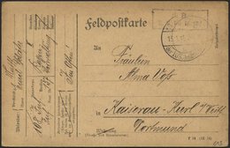 DT. FP IM BALTIKUM 1914/18 K.D. FELDPOSTEXPED. DER 108. INFANT.-DIV. A, 13.1.16, Auf Feldpost-Vordruckkarte Nach Kaisera - Letonia